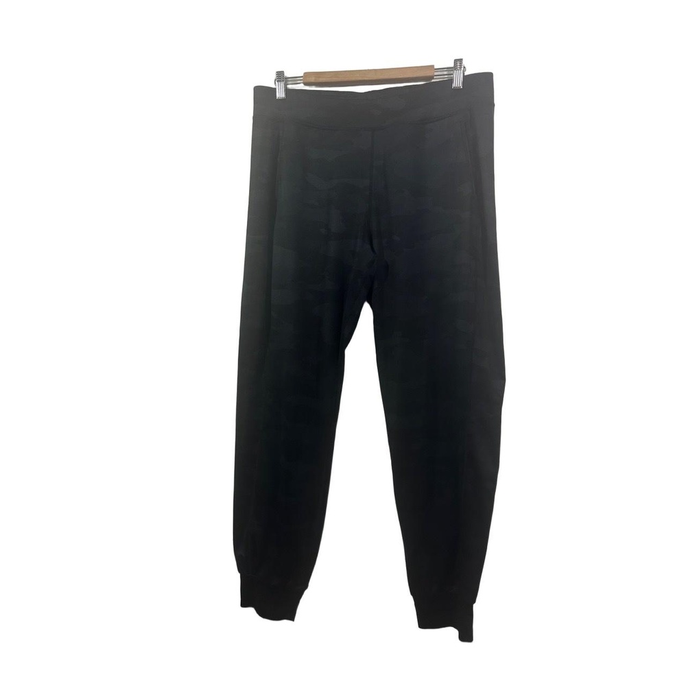 Sweaty Betty Joggers Womans Size L Black Camouflage Athleisure Elasticated Cuffs
